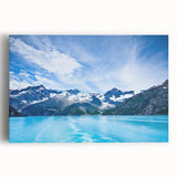 Black and white photograph of an Alaskan landscape on stretched canvas, suitable for kitchen wall art.