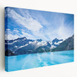 Alaskan landscape on large stretched canvas, featuring muted earth tones, ideal for kitchen wall art.