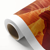 Art deco poster of Antelope Canyon in Arizona, featuring warm earth tones on rolled canvas, ideal for nursery wall art.