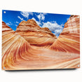 Acrylic print of Arizona's Coyote Buttes in earth tones, suitable for bedroom or dining room decor.