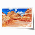 Extra large rolled print of Coyote Buttes in Arizona, featuring earthy tones, ideal for art wall dining room.