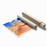 Extra large rolled print of Coyote Buttes in Arizona, showcasing pastel shaded rock formations.