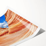 Extra large wall art featuring an Arizona Coyote Buttes scenery on a rolled print, with muted earth tones.