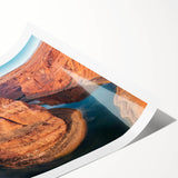 Extra large rolled print of Glen Canyon landscape in neutral earth tones, ideal for large living room wall art.