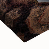 Black and white landscape art painting of Glen Canyon on stretched canvas, suitable for bedroom wall art.