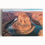 Black and white photograph of Glen Canyon on stretched canvas, ideal for kitchen wall art.
