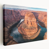 Large art print of Glen Canyon, Arizona, on stretched canvas, featuring earthy red and orange tones.