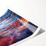 Extra large rolled print of the Grand Canyon in natural colors, suitable for large living room wall art.