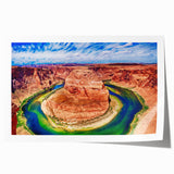 Rolled print of Horseshoe Bend in Arizona, featuring earthy tones, ideal for art wall dining room.