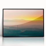 Large abstract wall art depicting Arkansas scenery in muted earth tones on a framed acrylic.