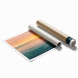 Extra large rolled print of Arkansas scenery with vibrant floral elements, ideal for classy bathroom wall art.