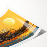 Extra large wall art featuring line art flowers in muted tones on a rolled print, ideal for large living room decor.