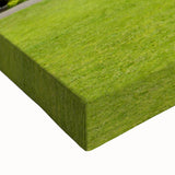 Black and white landscape art painting of Berkeley, California on stretched canvas, ideal for bedroom wall art.