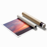 Extra large rolled print of a floral Coronado, California scenery in pastel shades, ideal for classy bathroom wall art.