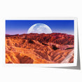 Desert landscape art on rolled canvas depicting Death Valley in muted earth tones, ideal for dining room wall decor.