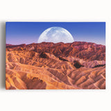 Black and white photograph of Death Valley on stretched canvas, ideal for kitchen wall art.