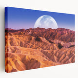 Large canvas print of Death Valley landscape in earth tones, suitable for kitchen wall art.