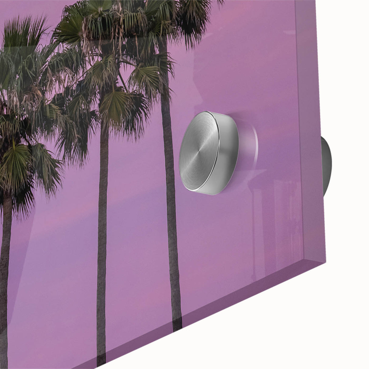 Large abstract wall art of California's Hollywood in muted earth tones on acrylic glass, ideal for dining room art.