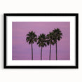 Extra large framed abstract art print of colorful, textured Hollywood, California scenery, ideal for living room decor.