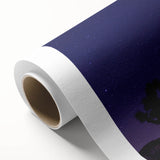 Art deco poster of Joshua Tree in muted earth tones on rolled canvas.