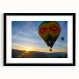 Abstract art print of California's Napa Valley in vibrant, colorful hues on a textured, extra large canvas.