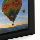 Black wall art of Napa Valley with vibrant green and yellow hues on a textured, framed canvas, ideal for living room decor.