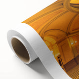 Art deco poster of Sacramento skyline in pastel shades on rolled canvas, ideal for nursery wall art.