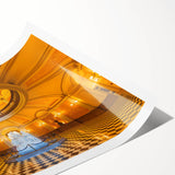 Extra large wall art featuring line art flowers in muted tones on a rolled canvas, ideal for large living room decor.