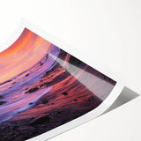 Extra large wall art depicting line art flowers in muted tones on a rolled canvas, ideal for large living room decor.