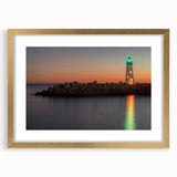 Extra large abstract art print of Santa Cruz scenery in muted earth tones on a framed canvas, suitable for living room decor.