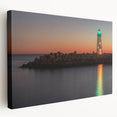 Large canvas print of Santa Cruz scenery in muted earth tones, ideal for kitchen wall art.