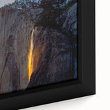 Extra large framed canvas featuring a black textured depiction of Yosemite, ideal for living room decor.