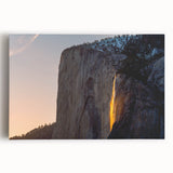 Black and white stretched canvas of Yosemite scenery, ideal for kitchen wall art.