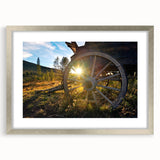 Textured abstract art print featuring muted earth tones of Vail, Colorado, on a framed canvas, ideal for bedroom decor.