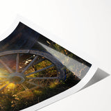 Extra large wall art featuring line art flowers in muted earth tones on a rolled canvas, ideal for large living room decor.