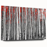 Large abstract wall art depicting Aspen, Colorado scenery in muted earth tones on acrylic glass.