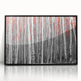 Large abstract wall art depicting Aspen, Colorado scenery in muted earth tones on a framed acrylic print.