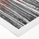 Art deco poster of Aspen, Colorado scenery in muted earth tones on rolled canvas, suitable for dining room wall art.