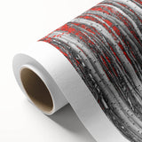 Art Deco-style poster of Aspen, Colorado landscape on rolled canvas, featuring muted earth tones, ideal for nursery wall art.