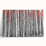 Black and white stretched canvas of Aspen, Colorado scenery, suitable as kitchen wall art or bedroom decor.
