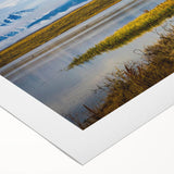 Art deco poster of Colorado Springs landscape in muted earth tones on rolled canvas, ideal for dining room wall art.