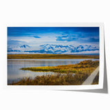 Extra large rolled print of Colorado Springs scenery in soft earth tones, ideal for dining room wall art.