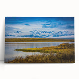 Black and white photo of Colorado Springs on stretched canvas, ideal for kitchen wall art or bedroom decor.