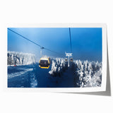 Extra large rolled print of Telluride, Colorado landscape in muted earth tones, suitable for art wall dining room.