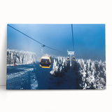 Black and white stretched canvas of Telluride, Colorado landscape, ideal for kitchen wall art or bedroom ambiance.