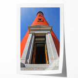 Extra large rolled print of Daytona scenery with vibrant floral elements, ideal for art wall dining room.