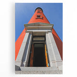 Black and white photo of Daytona scenery on large stretched canvas, ideal for kitchen wall art.