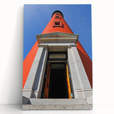 Black and white stretched canvas featuring the Daytona Beach scenery, ideal for kitchen wall art or bedroom decor.