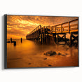 Black and white landscape art of Delaware scenery on framed canvas, ideal for bedroom wall decor.