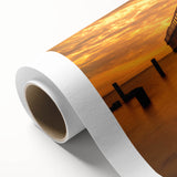 Art Deco style poster depicting the Delaware scenery in soft pastel colors on rolled canvas, suitable as nursery wall art.